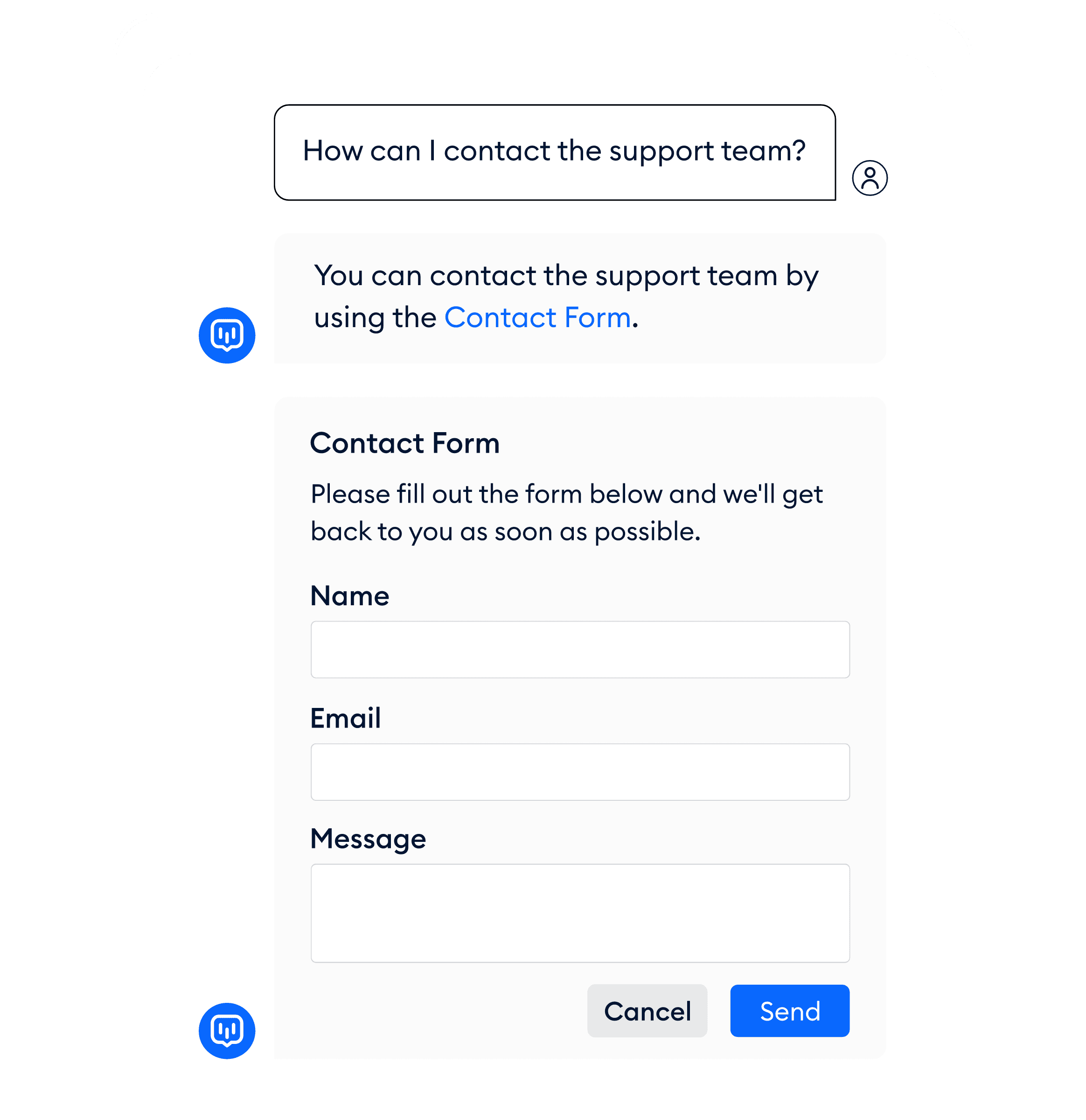 Contact form integration