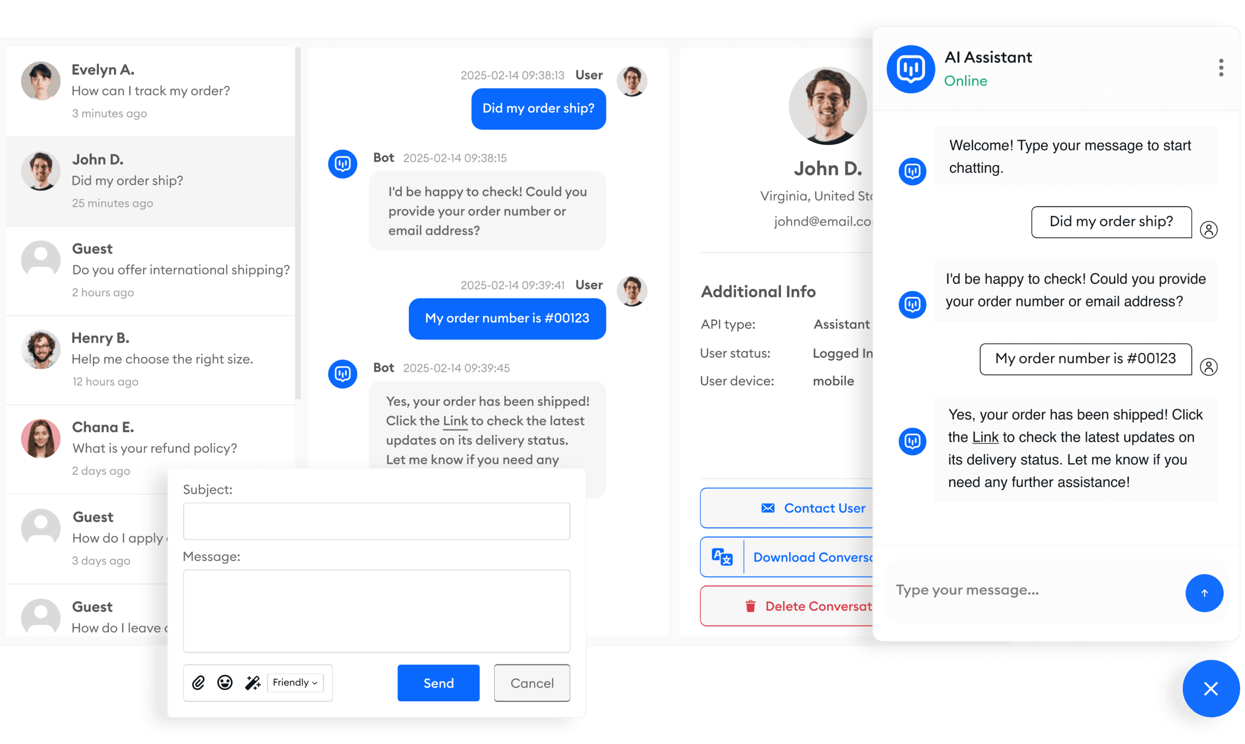 AI chatbot illustration